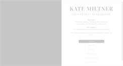 Desktop Screenshot of katemiltner.com